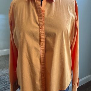 Liz Claiborne Orange Button Down Shirt